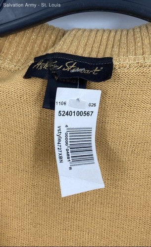 Ashley Stewart Womens Gold Short Sleeve Surplice Neck Pullover Sweater Size 2X - Picture 6 of 6