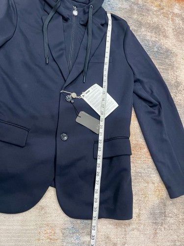 LOOK ! ⭐️ Armani Exchange Hooded Blazer Deep Navy Mens Size XXL ⭐️ - Picture 14 of 19