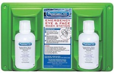 PhysiciansCare Wall-Mountable Eyewash Station with 2 Bottles of Eye Wash 32 oz