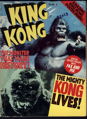 KING KONG the MONSTER THAT MADE HISTORY * 1977 Magazin/Plakat geöffnet 22,5x34