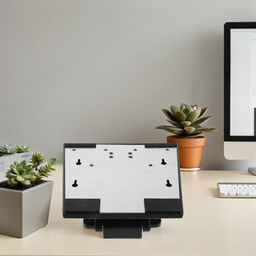 Compact Monitor Base Stand Folding Metal LCD Desk Stand With Hole For 14-24 - 第 9/12 張圖片