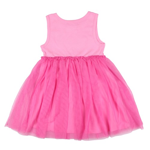 Barbie Toddler Girls' Repeating Logo Design Tank Top Tulle Tutu Dress - Picture 3 of 3