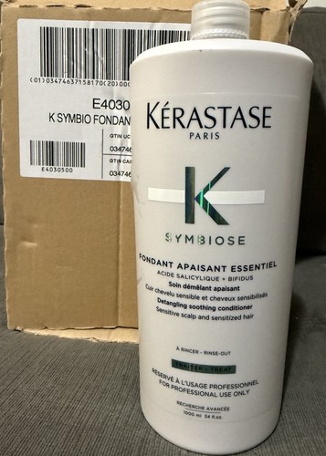 Box of 4 Kerastase Symbiose Detangling Soothing Conditioner 1000 ml / 34 oz Bulk - 第 1/5 張圖片