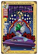 ArtFuzz Wet Hot and Shiny Paint Jobs Hot Rod Car Metal Sign by Bernard Oliver