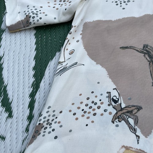 Vintage Ballet Dancer Print Blouse Women's UK 14 Hamells Petites 80s Relaxed - Picture 11 of 18
