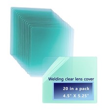 20PACK 4.5" X 5.25" Clear Electric Welding Helmet Lens Cover for Lincoln Viki...