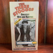 Vintage The Three Stooges Greatest Hits and Rarities VHS, 1999, 2-Tape Set TV