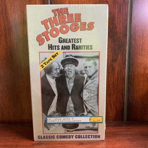 Vintage The Three Stooges Greatest Hits and Rarities VHS, 1999, 2-Tape Set TV - Picture 1 of 4
