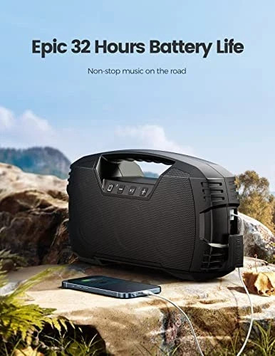 IPX7 Waterproof Bluetooth 5.0 Speaker 40W 32H Playtime Stereo Subwoofer Loud - Picture 4 of 6