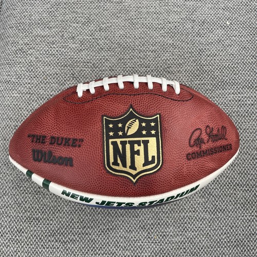 Woody Johnson SIGNED NFL Wilson THE DUKE Football w/ Go Jets Autographed NY Jets - Picture 3 of 5