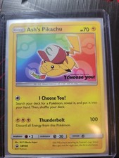 Ash’s Pikachu “I Choose You” Pokemon Movie Promo Card SM108 NM/Mint