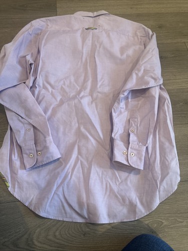 Robert Graham Men Shirt Freshly Laundered Long Sleeve Button Up Purple L 46732 - Picture 13 of 14