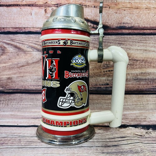2003 Tampa Bay Buccaneers Super Bowl XXXVII Championship lidded stein  - Picture 7 of 24