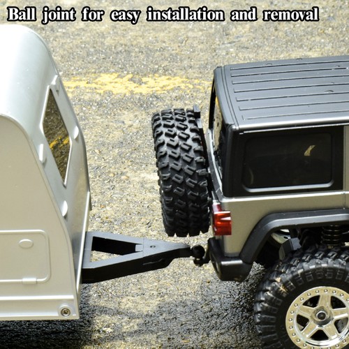 AUSTAR Travel Camper Trailer RV Vehicle Simulation Car for 1/18 TRX4M Upgrade - Picture 5 of 20