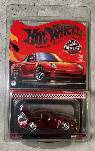Porsche 959 - Hot Wheels Red Line Club - Metal/Metal RealRiders - New in Case