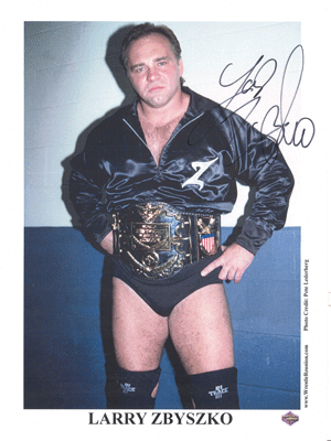 Autographed Larry Zbyszko Photo, Wrestling AWA WCW TNA - Picture 1 of 2
