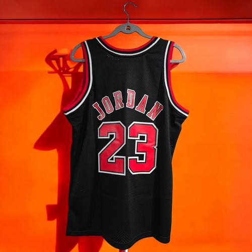 Chicago Bulls 97/98 - Michael Jordan - Baloncesto NBA - Negro - XL (EE. UU. - GRANDE) - Imagen 8 de 13