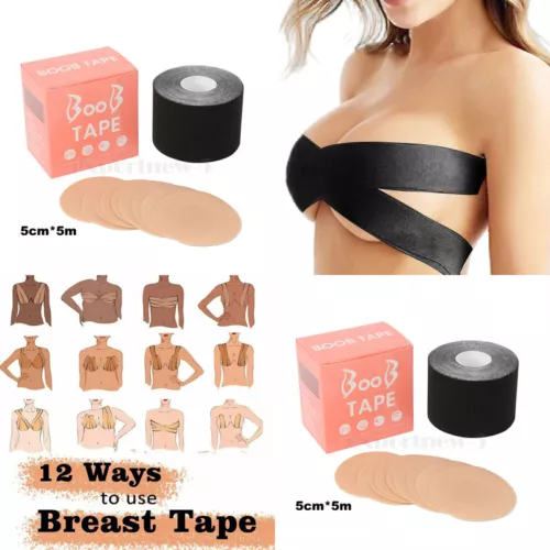 Boob Tape Bra, Breast Lift Tape for Contour Lift & Fashion Invisible Push Up Bra - Picture 27 of 31