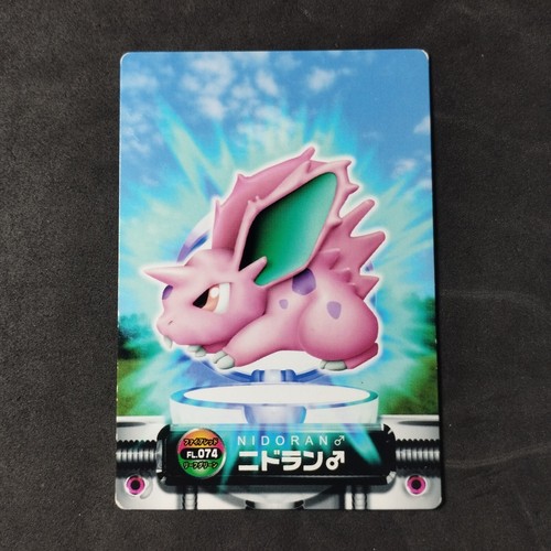 Nidoran FL.074 Bandai Zukan Card Pokemon Japanese Excellent - Picture 1 of 6