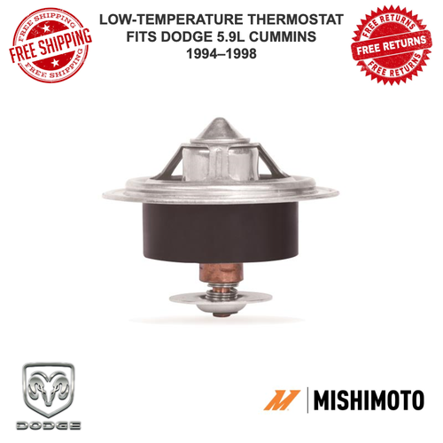 Mishimoto Low Temperature Thermostat Fits 94-98 Dodge Cummins 5.9L #MMTS-RAM-94L - Picture 1 of 8