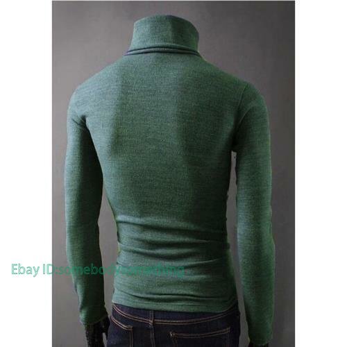Herren Pullover Pulli Langarm Pulli Western Style Rollkragen Basic Oberteile - Bild 2 von 26