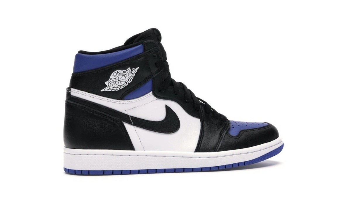 AIR JORDAN 1 RETRO HIGH OG ROYAL TOE BLUE SIZE 8.5 UK AUTHENTIC