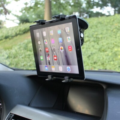 Dash Car Mount Windshield Holder Swivel Cradle Dock Heavy Duty for Tablets