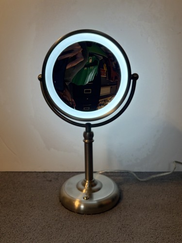 2018 Intertek Vanity Make up Mirror Chrome Adjustable Magnifying 18" - Picture 4 of 4