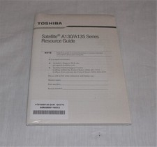 NEW TOSHIBA Satellite A130/A135 Series Resource Guide /Recovery / MS Vista