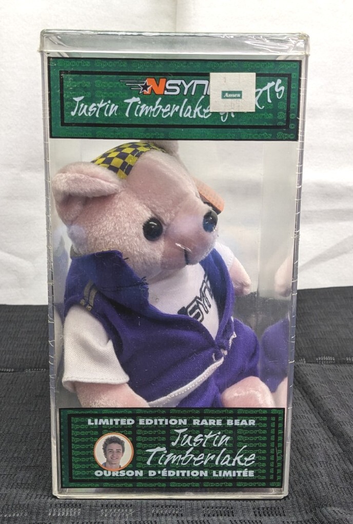 VTG 2000 NSYNC Justin Timberlake Rare Bear Sports limited ed Sealed NiB | eBay