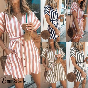 Women-039-s-Clubwear-Holiday-Summer-Mini-Jumpsuit-Playsuit-Romper-Beach-Shorts-Dress