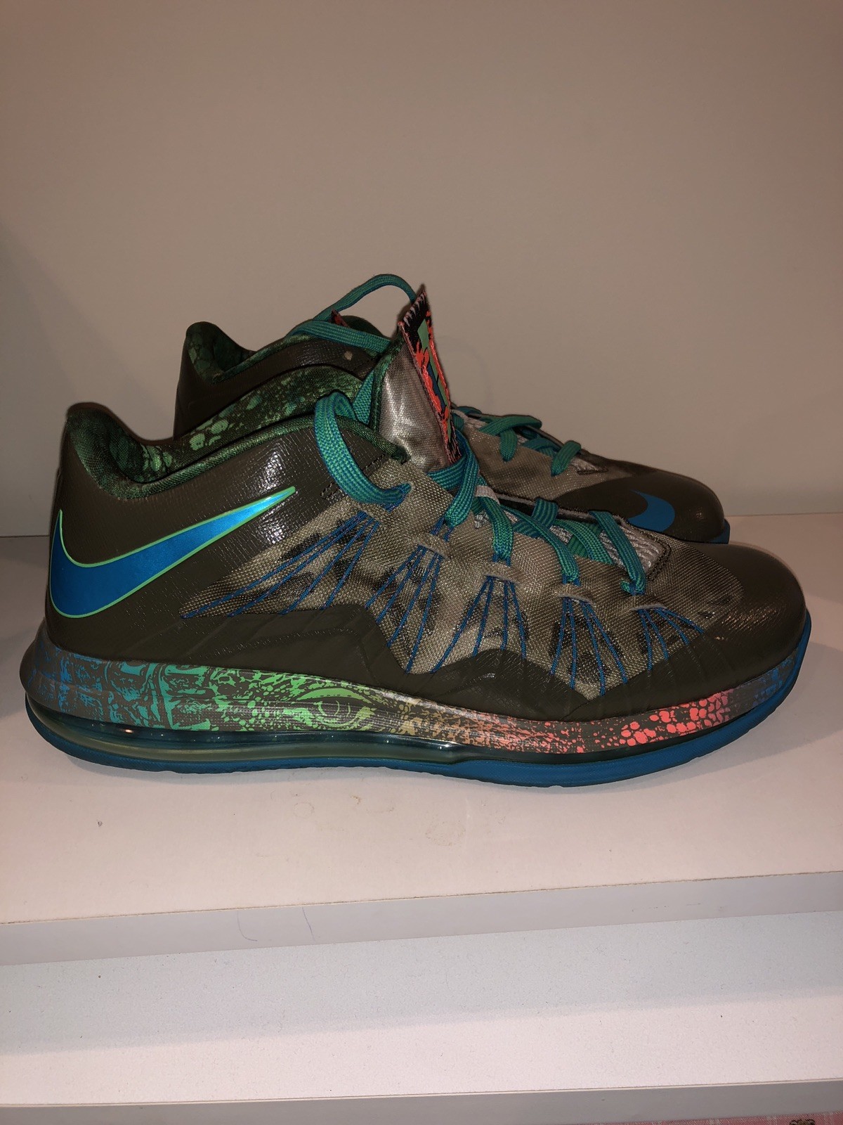 Lebron james nike air max "palude" sneaker edizione limitata dimensione 10,5 (usa) Lebron james nike air (usa) max