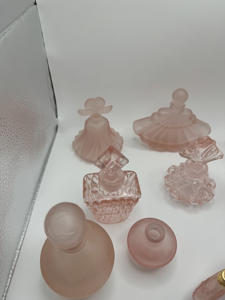 Vintage Pink Perfume Bottles, lot of 15 , Not Operational eBay