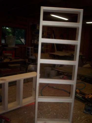 6 SHELF 12 X 36 SOLID PINE WOOD SPICE RACK, WALL MOUNT WITH 2 INCH WORKING SHELF - Picture 3 of 4