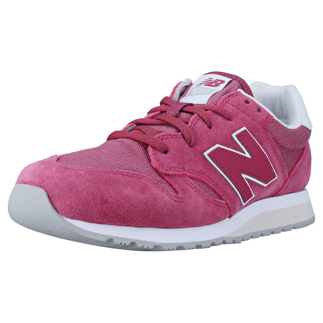 New Balance Wl520 Classic 70's Running Womens Pink Fusha Trainers New Balance Wl520 Classic 70's Running Womens Pink Fusha Trainers