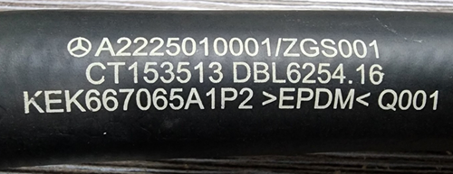 2015-2017 MERCEDES-BENZ S550E 4 PC COOLANT HOSE SET - Picture 8 of 9