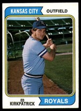 1974 Topps #262 Ed Kirkpatrick EX++ Excellent++ Royals J2M