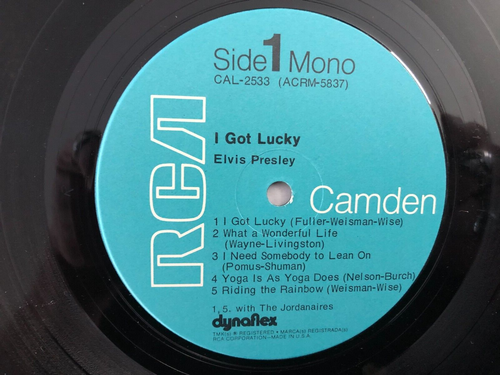 Elvis Presley I GOT LUCKY Original 1971 RCA Camden Rockaway VG/VG+ - Picture 2 of 5
