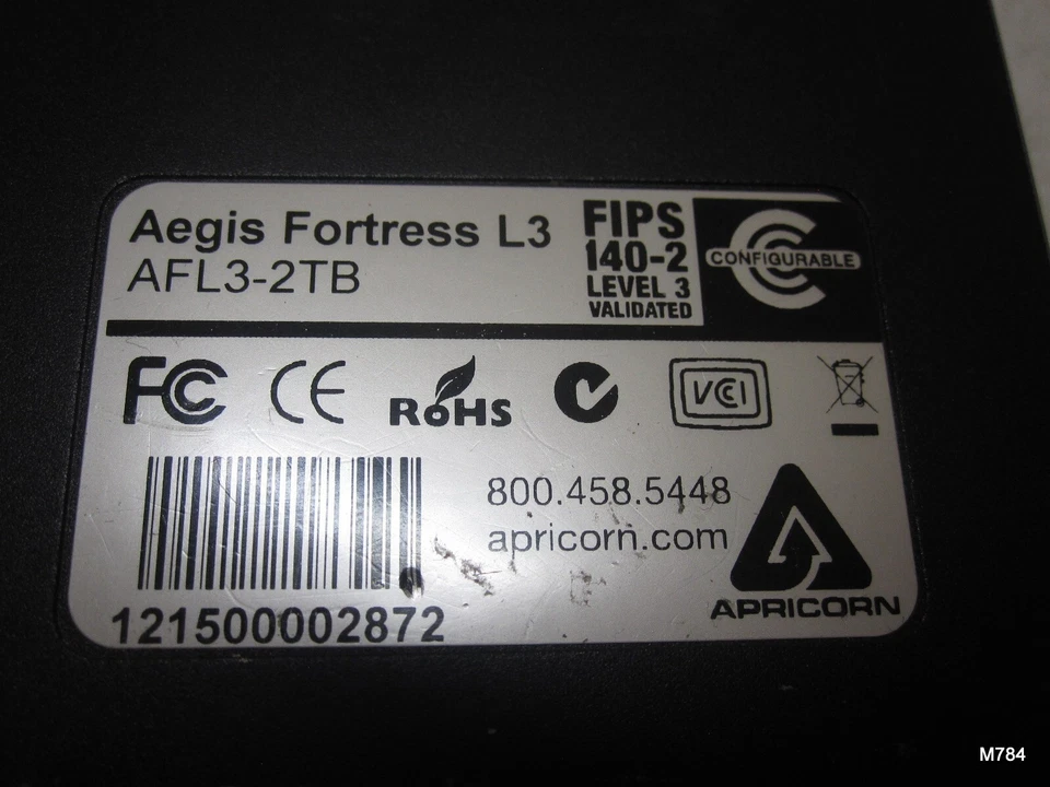 Apricorn Aegis Fortress L3 Drive AFL3-2TB Encryption Portable Hard Drive - Image 4 of 4