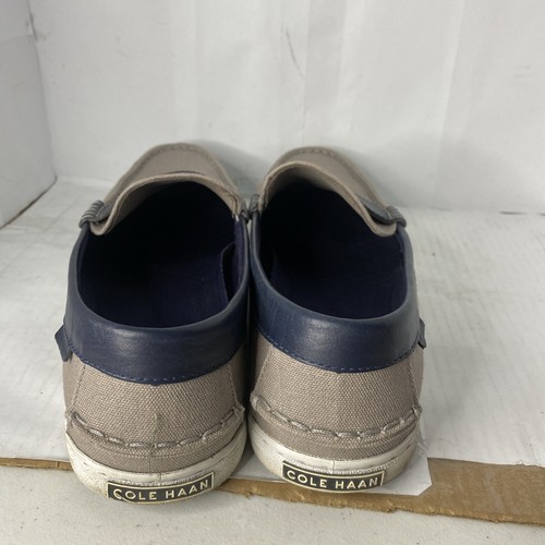 Cole Haan Men's Size 11.5 Pinch Weekender Penny Gray Canvas Loafers - Picture 5 of 6
