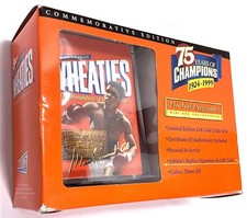 MUHAMMAD ALI - 24K Gold Signature Wheaties Box - 75 Years of Champions