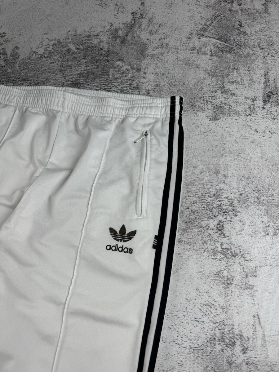 ADIDAS FireBird vintage Track Pants- L- NEW- white & silver
