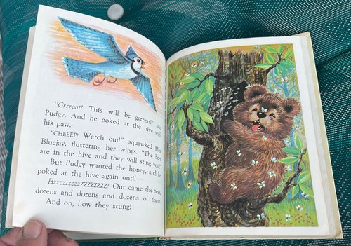 PUDGY THE LITTLE BEAR  1964 RAND MCNALLY TIP-TOP ELF CHILDREN'S BOOK 8674 - Picture 8 of 13