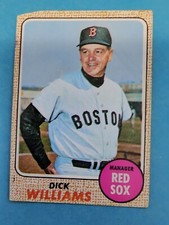 1968 TOPPS Baseball Card #87 Dick WILLIAMS Boston Red Sox   VG+