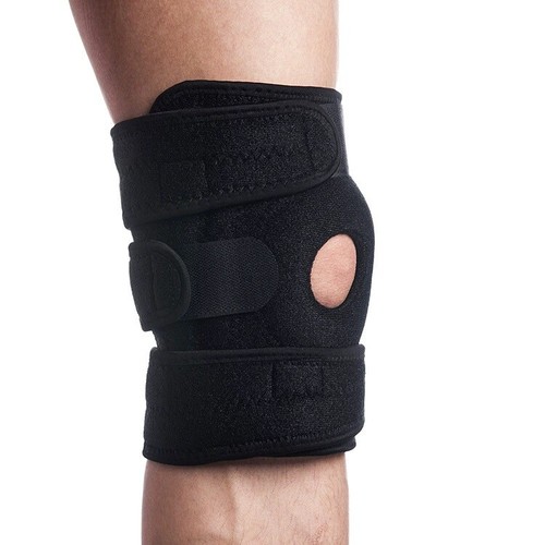 Knee Brace Compression Sleeve Joint Support Open Patella Stabilizer Wrap Sports - Picture 9 of 25