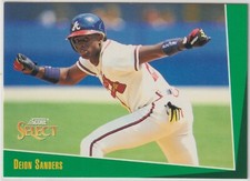 1992 Score Select - DEION SANDERS - #84 - Atlanta Braves