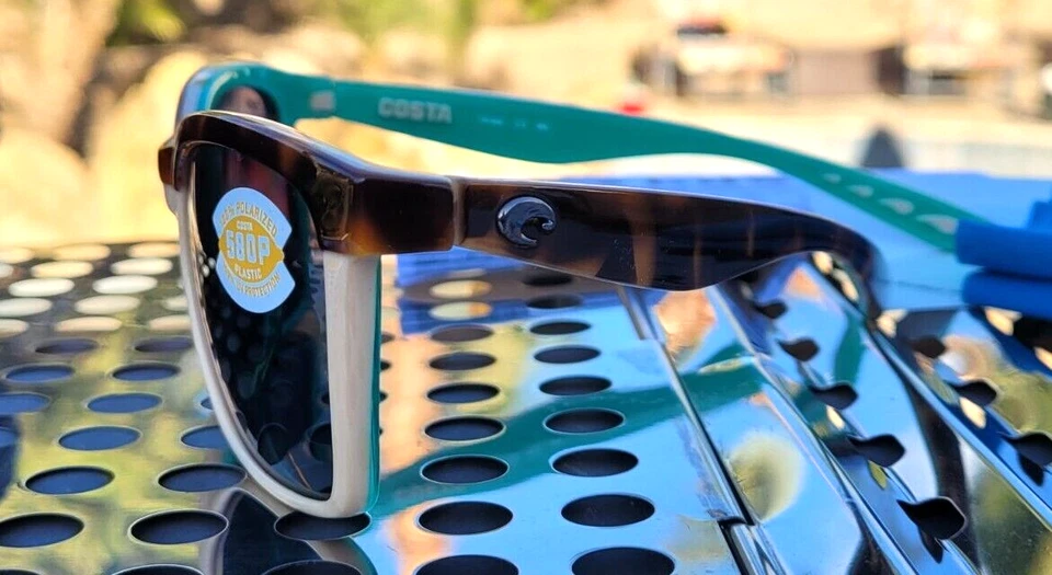 Nuevas Gafas de Sol Costa del Mar ANAA Retro Tort/Crema/Como Nuevas con 580p Gris Polarizado Foto 4 de 4