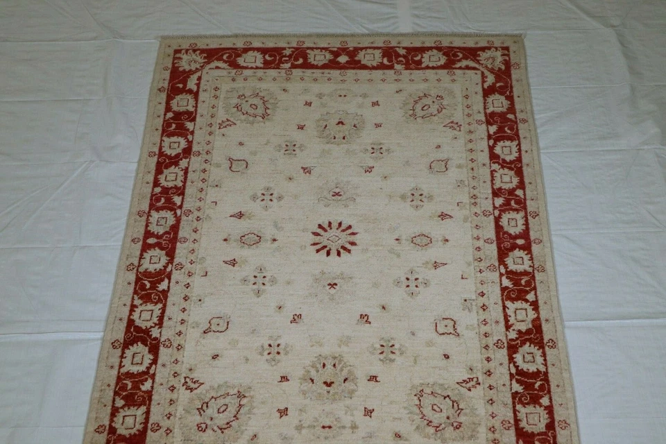 3'10" x 5'9" ft. Afghani Oushak Hand Knotted Home Décor Oriental Wool Area Rug - Image 2 of 4