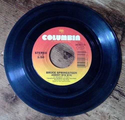 BRUCE SPRINGSTEEN I'm On Fire / Johnny Bye Bye 45 RPM Pic Sleeve 38-04772 EX/VG - Picture 4 of 4