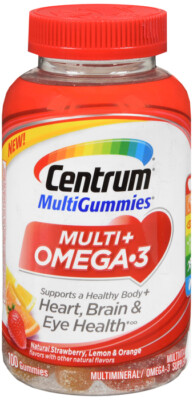 CENTRUM MULTI+OMEGA-3 GUMMIES 100CT 
